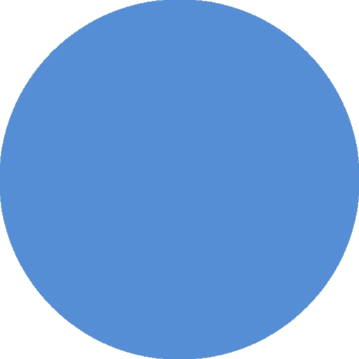 A blue circle with black background AI-generated content may be incorrect.
